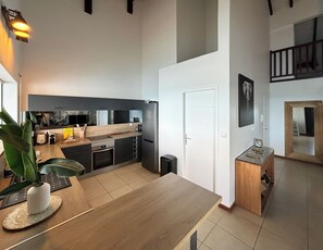 Private kitchen - Amazing flat and view on Pointe du Bout at 100m from the beach! (Les Trois-Îlets)
