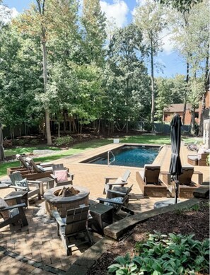 Pool - The Greensboro Grand Getaway - Luxury GSO Retreat with 6 Bdrms and 4.5 Bths (Greensboro)