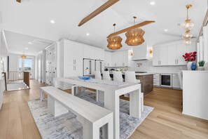 Dining - New Beachfront Home w/ Private Pool | Sleeps 30 (Holden Beach)