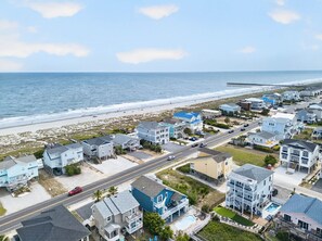 Exterior - New Beachfront Home w/ Private Pool | Sleeps 30 (Holden Beach)