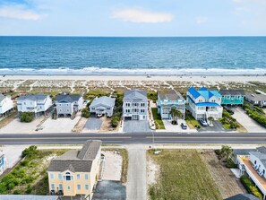 Beach - New Beachfront Home w/ Private Pool | Sleeps 30 (Holden Beach)