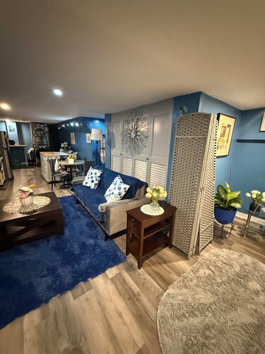 Private stylish suite tucked inside a classic Jersey City brownstone