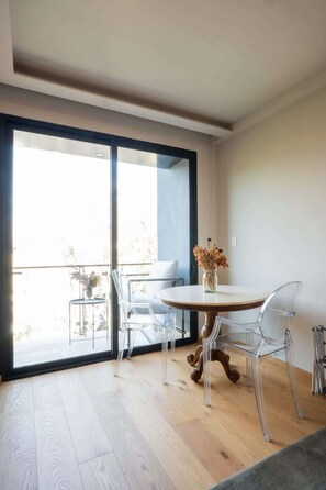 Dining - Chic Roma Norte Studio w/ Private Balcony (Mexico City)