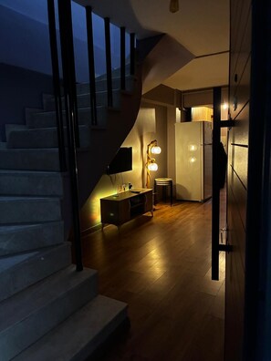 Deluxe Apartment, 2 Bedrooms | Living area | 42-inch Smart TV with satellite channels