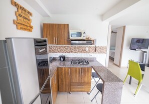 Private kitchen - Comfortable apartment with air conditioning and fully furnished in La Tebaida (La Tebaida)