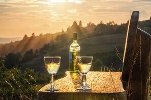 Uitzicht vanuit accommodatie