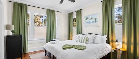 2 bedrooms, iron/ironing board, WiFi, bed sheets