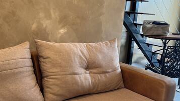 Cabane Luxe, vue montagne | Coin séjour