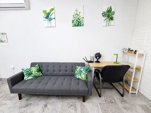 Living area - CABO DOWNTOWN STUDIOS: Stylish 1BR Queen Walk to Nightlife & Marina (Cabo San Lucas)