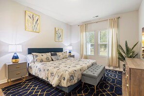 4 bedrooms, iron/ironing board, free WiFi, bed sheets