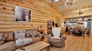 Cabin, Multiple Beds, Hot Tub, Mountain View (2586) | Living area