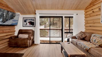Cabin, Multiple Beds, Hot Tub, Mountain View (2586) | Living area