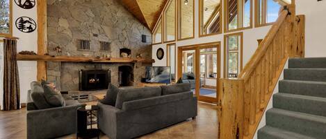 Cabin, Multiple Beds, Patio, Mountain View (2597) | Living area
