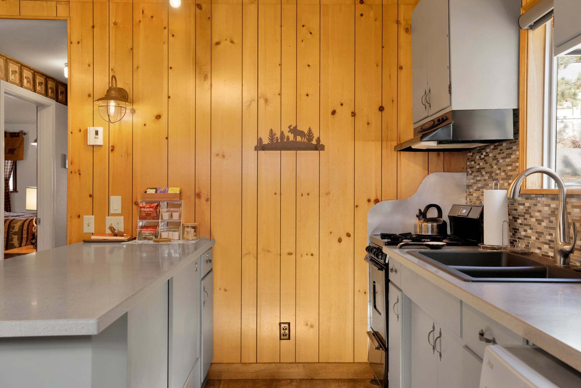 Cabaña, varias camas, patio, vista a la montaña (2609) | Cocina privada