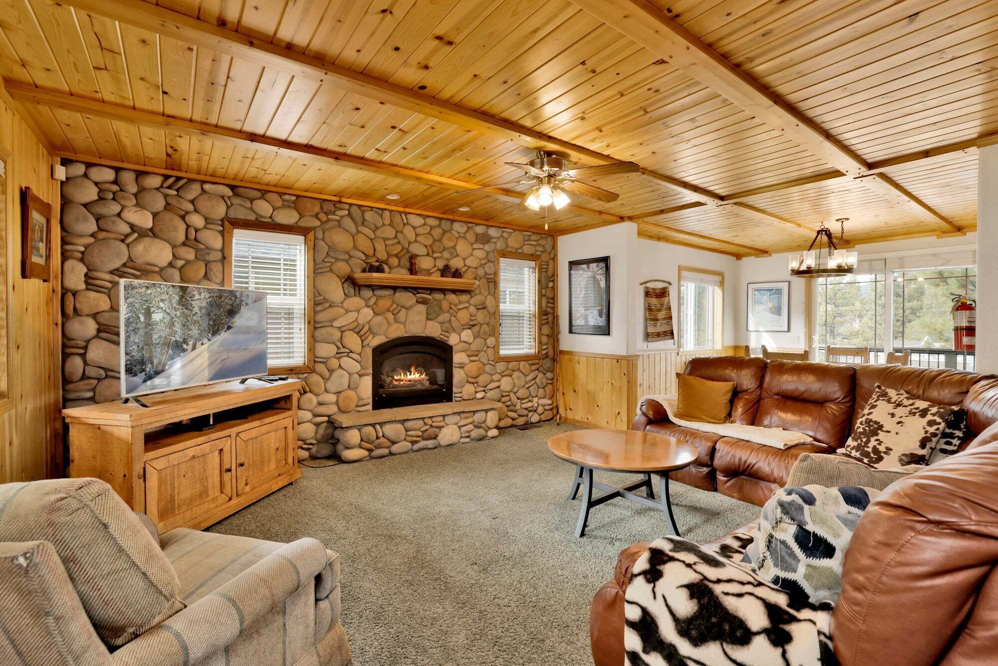 Cabin, Multiple Beds, Patio, Mountain View (2619) | Living area
