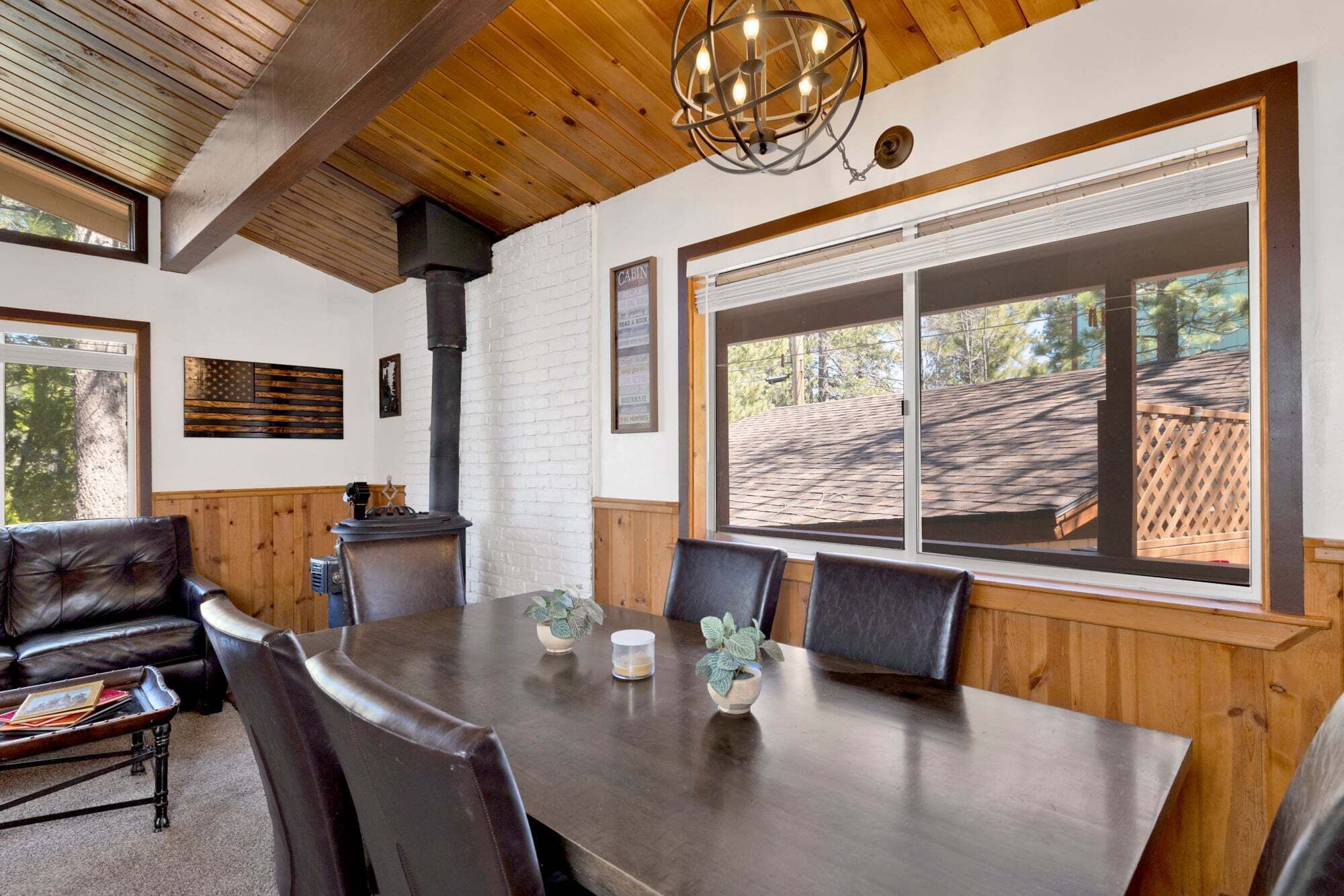 Cabin, Multiple Beds, Hot Tub | Dining
