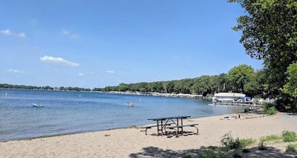 Quaint Cottage near West Lake Okoboji boat ramp and beach.