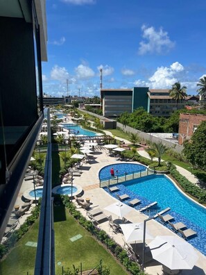 Standard Apartment, Lanai, Pool View | Living area - FLAT BEACH CLASS SUMMER - PORTO (Ipojuca)