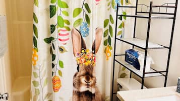 Haartrockner, Handtücher, Seife, Toilettenpapier