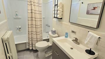 Towels, soap, toilet paper