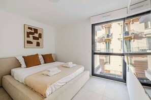 1 bedroom, desk, iron/ironing board, Internet - Superb terrace apartment in Monaco-Beausoleil (Beausoleil)