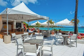 Outdoor dining - Sun-Kissed Sapphire... Pools, beach, and restaurants (St Thomas)