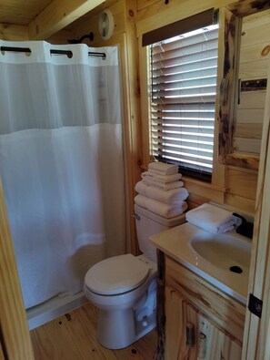 Towels, soap, toilet paper