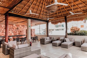 Terrace/patio - Grand Fifty: Stylish Stay w/ Rooftop Pool (Playa del Carmen)