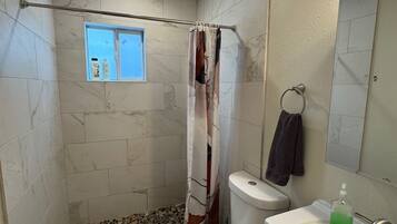 Towels, soap, toilet paper