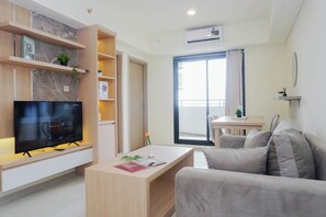 Standard Apartment | Living room - Neat 3Br For 4 Pax At Meikarta District 2 Apartment (Cikarang)