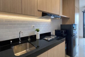 Standard-studiolejlighed | Privat køkken | Elkedel