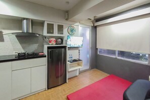 Standard Apartment | Private kitchen - Enjoy Living 2Br Apartment At Jarrdin Cihampelas With 1 Ac In Living Room (Bandung)