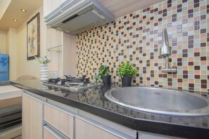 Standard Apartment | Private kitchen - Comfortable And Homey 2Br At Apartment Green Bay Pluit (Jakarta)