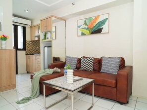 Standard Apartment | Living room - Practical 2Br For 3 Pax At Kebagusan City Apartment (Jakarta)