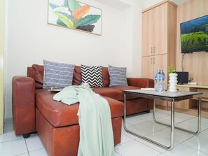 Standard Apartment | Living room - Practical 2Br For 3 Pax At Kebagusan City Apartment (Jakarta)