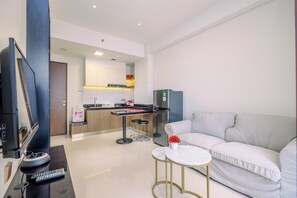 Standard Apartment | Living room - Comfortable 1Br With Extra Room At Transpark Cibubur Apartment (Bekasi)