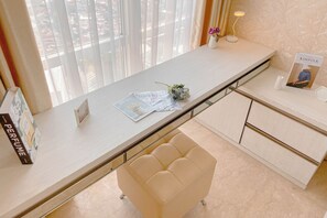Interior - Peaceful Beige Studio At Menteng Park Apartment (Jakarta)
