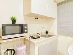 Apartemen Standar | Dapur pribadi | Ketel listrik