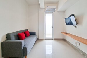 Standard Apartment | Living area - Restful 1Br For 2 Pax With City View At Cisauk Point Apartment (Pagedangan)