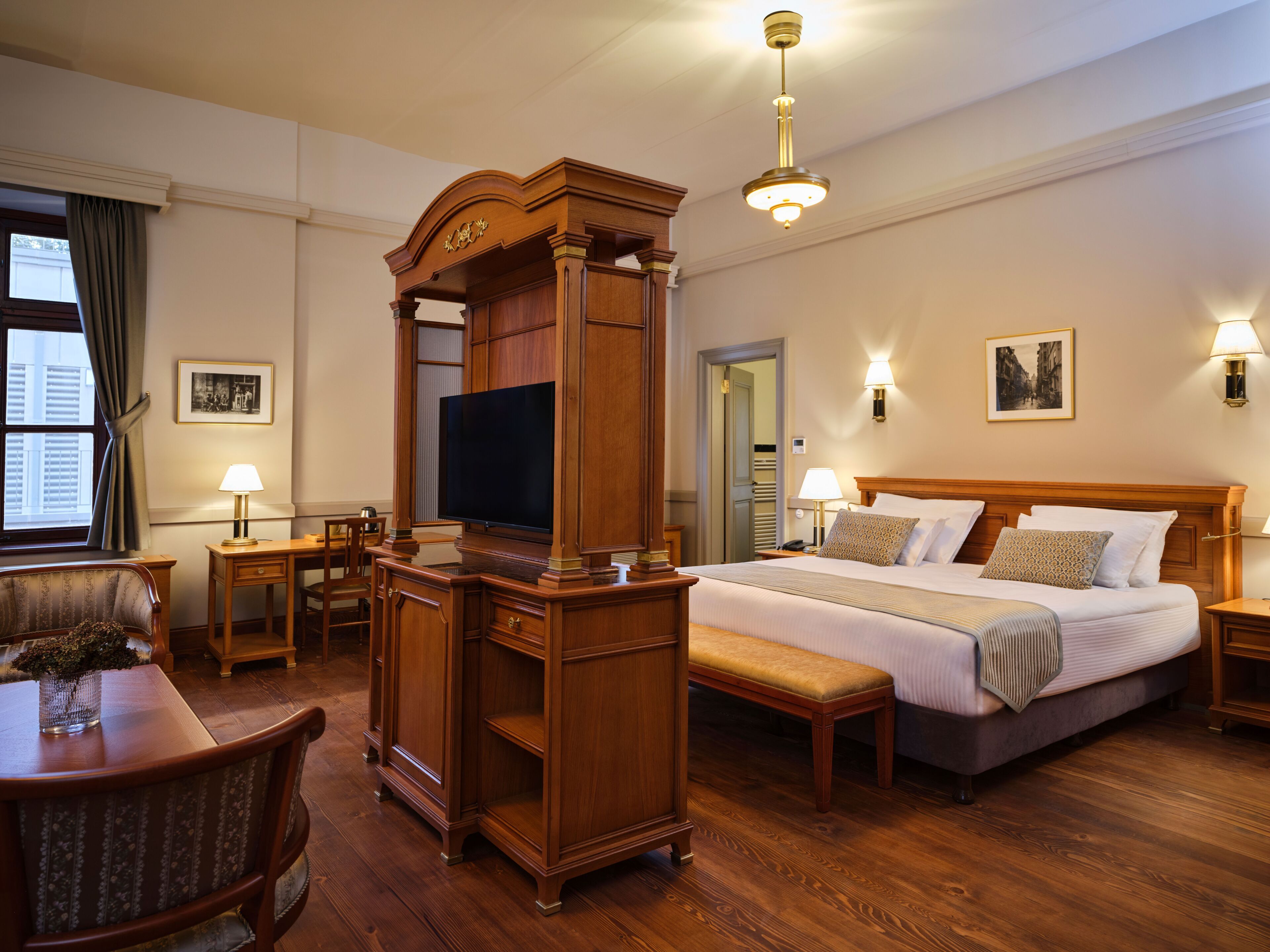 Suíte luxo, vista para a cidade