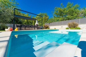 A heated pool