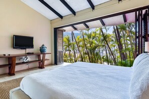 Vila, Beberapa Tempat Tidur, akses ke kolam renang, pemandangan samudra (Casa Ciclamor) | Pemandangan dari kamar