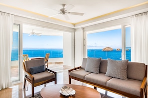 Condo, Multiple Beds, Balcony, Ocean View (Blue Horizon 1001 at Residences) | Living area - Oceanfront Condo With Huge Balcony, Sweeping Ocean View & Amazing Pool (Puerto Vallarta)
