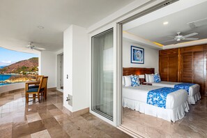 Condo, Multiple Beds, Balcony, Ocean View (Blue Horizon 1001 at Residences) | 3 bedrooms, individually decorated, individually furnished, bed sheets - Oceanfront Condo With Huge Balcony, Sweeping Ocean View & Amazing Pool (Puerto Vallarta)