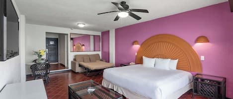 Estudio, 1 cama King size y sofá cama, balcón, vista al océano (Costa Sur Estudio 10) | 1 habitación, decoración personalizada y muebles diferentes