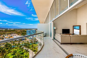 View from room - Luxury Ocean-view Condo With Resort Pool, Private Balcony, and Washer/dryer (Nuevo Nayarit)