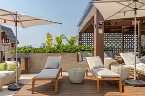 Condo, Multiple Beds, Pool Access, City View (Susurro del Agua) | Terrace/patio - Modern Condo With Rooftop Pool, Balcony, gas Grill & gym Access (Puerto Vallarta)