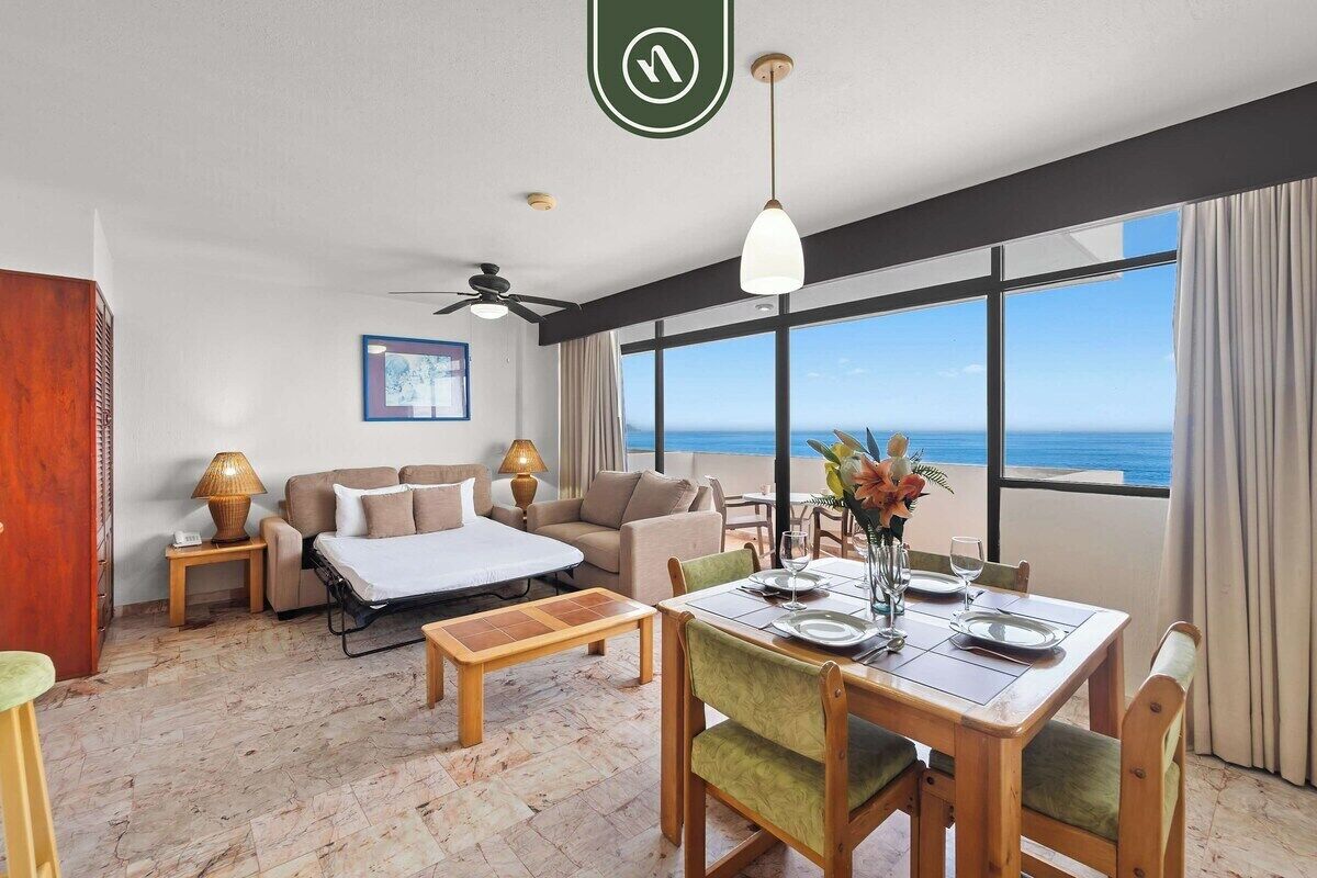 Apartamento, 1 cama de matrimonio grande con sofá cama, balcón, vistas al mar (Costa Sur Suite 2) | Interior