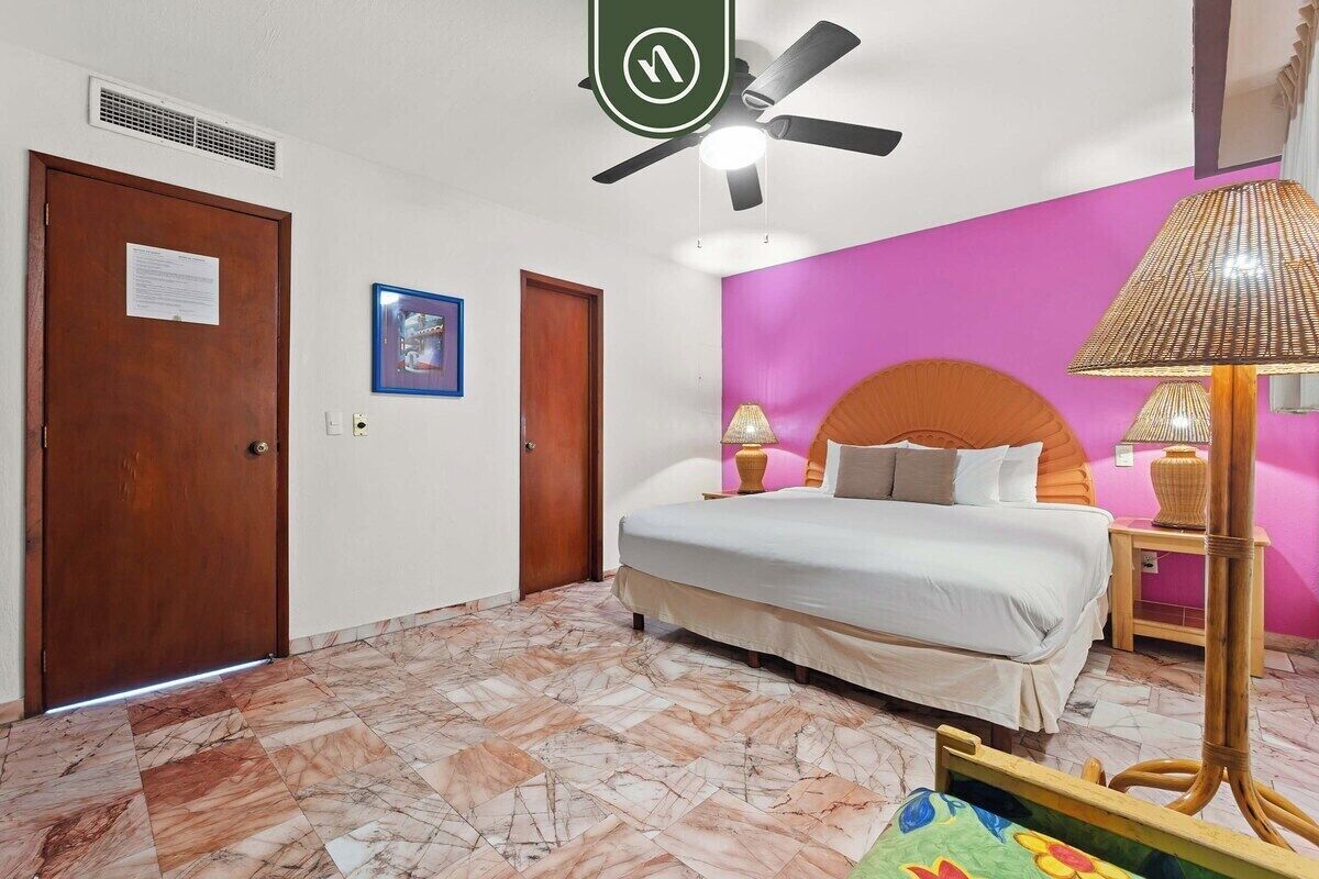 Apartamento, 1 cama de matrimonio grande con sofá cama, balcón, vistas al mar (Costa Sur Suite 2) | 1 dormitorio, decoración individual, mobiliario individual