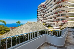 Apartment, Multiple Beds, Pool Access, Ocean View (Grand Miramar APB1) | View from room - Stylish Suite With Wifi, hot Tub, gym Access, Heated Pool & Terraces (Puerto Vallarta)